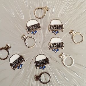 Bundle of 2 Wedding Floating Charms for Locket